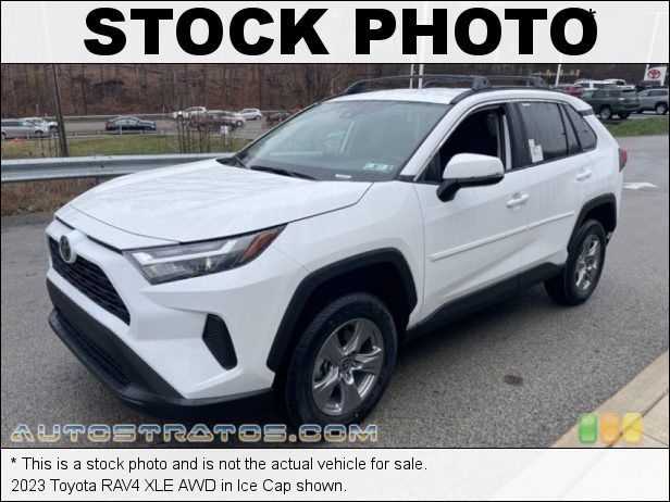 Stock photo for this 2023 Toyota RAV4 XLE AWD 2.5 Liter DOHC 16-Valve Dual VVT-i 4 Cylinder 8 Speed ECT-i Automatic