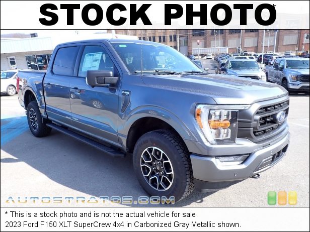 Stock photo for this 2023 Ford F150 XLT SuperCrew 4x4 3.5 Liter Twin-Turbocharged DOHC 24-Valve VVT EcoBoost V6 10 Speed Automatic