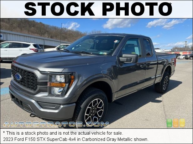 Stock photo for this 2023 Ford F150 SuperCab 4x4 2.7 Liter Turbocharged DOHC 24-Valve VVT EcoBoost V6 10 Speed Automatic