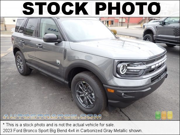 Stock photo for this 2023 Ford Bronco Sport Big Bend 4x4 1.5 Liter Turbocharged DOHC 12-Valve Ti-VCT Ecoboost 3 Cylinder 8 Speed Automatic