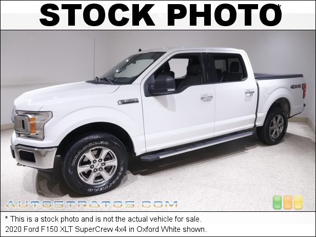 Stock photo for this 2020 Ford F150 SuperCrew 4x4 2.7 Liter DI Twin-Turbocharged DOHC 24-Valve EcoBoost V6 10 Speed Automatic