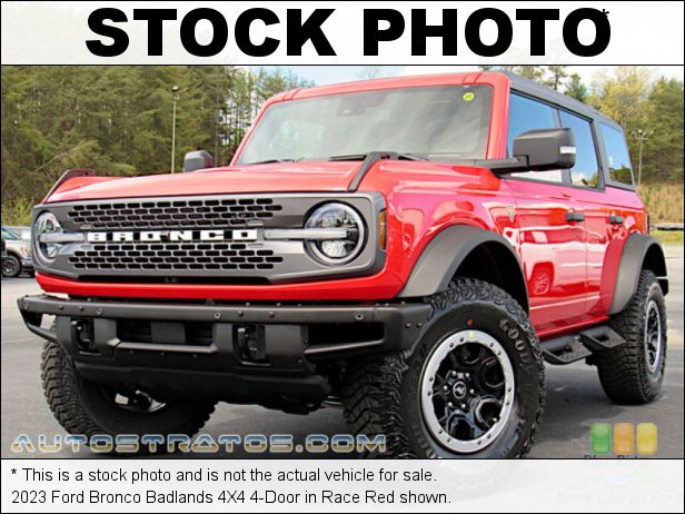 Stock photo for this 2023 Ford Bronco Wildtrak 4X4 4-Door 2.7 Liter Turbocharged DOHC 24-Valve Ti-VCT Ecoboost V6 10 Speed Automatic