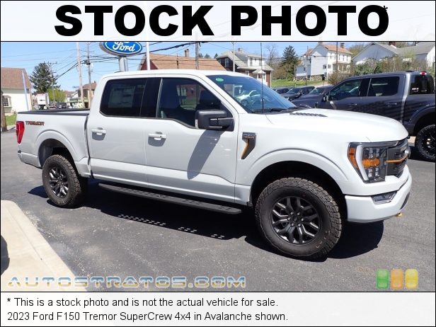 Stock photo for this 2023 Ford F150 Tremor SuperCrew 4x4 3.5 Liter Twin-Turbocharged DOHC 24-Valve VVT EcoBoost V6 10 Speed Automatic