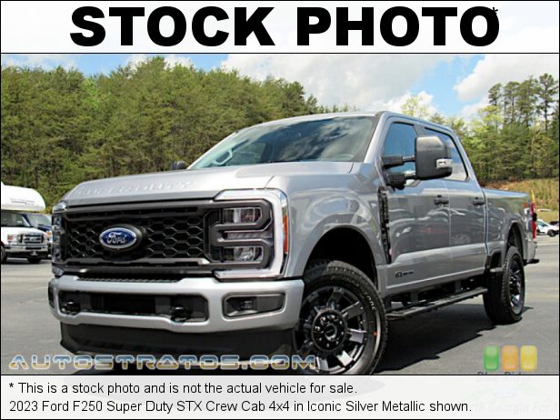 Stock photo for this 2023 Ford F250 Super Duty STX Crew Cab 4x4 6.7 Liter Power Stroke OHV 32-Valve VVT Turbo-Diesel V8 10 Speed Automatic