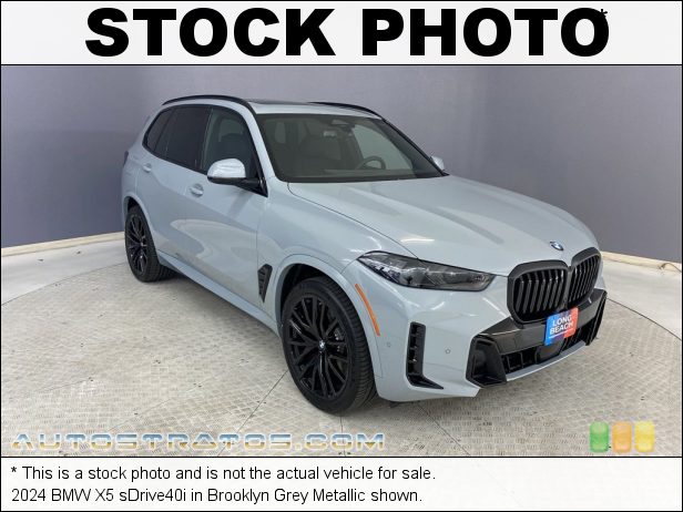 Stock photo for this 2024 BMW X5 sDrive40i 3.0 Liter M TwinPower Turbocharged DOHC 24-Valve Inline 6 Cylind 8 Speed Automatic
