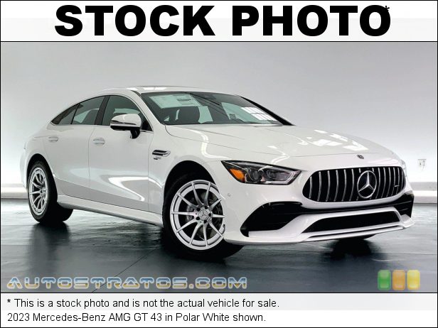 Stock photo for this 2023 Mercedes-Benz AMG GT 43  3.0 Liter AMG Twin-Scroll Turbocharged DOHC 24-Valve VVT Inline 9 Speed AMG SPEEDSHIFT Automatic