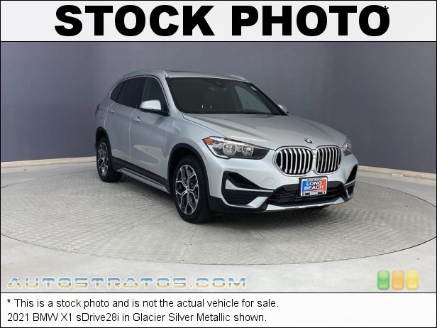 Stock photo for this 2020 BMW X1 sDrive28i 2.0 Liter DI TwinPower Turbocharged DOHC 16-Valve VVT 4 Cylinder 8 Speed Automatic