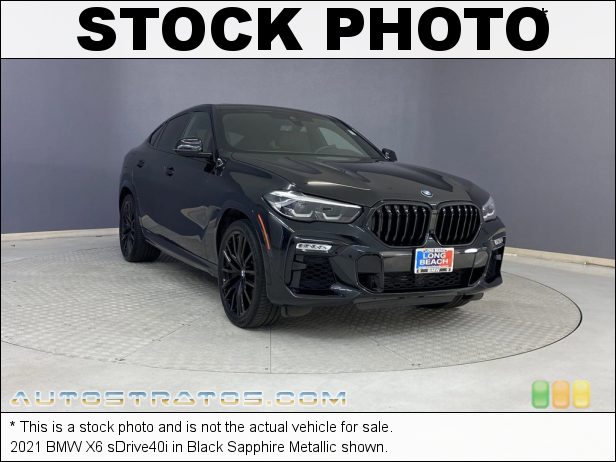 Stock photo for this 2020 BMW X6 sDrive40i 3.0 Liter M TwinPower Turbocharged DOHC 24-Valve Inline 6 Cylind 8 Speed Sport Automatic