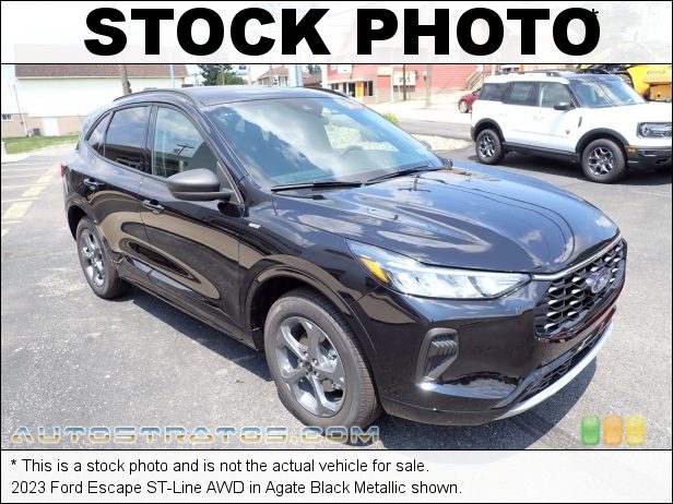 Stock photo for this 2023 Ford Escape ST-Line AWD 1.5 Liter Turbocharged DOHC 12-Valve VVT EcoBoost 3 Cylinder 8 Speed Automatic