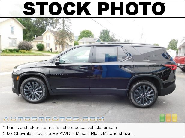 Stock photo for this 2023 Chevrolet Traverse RS AWD 3.6 Liter DOHC 16-Valve VVT V6 9 Speed Automatic