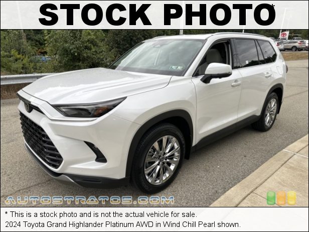 Stock photo for this 2024 Toyota Grand Highlander AWD 2.4 Liter Turbocharged DOHC 16-Valve VVT 4 Cylinder 8 Speed Automatic