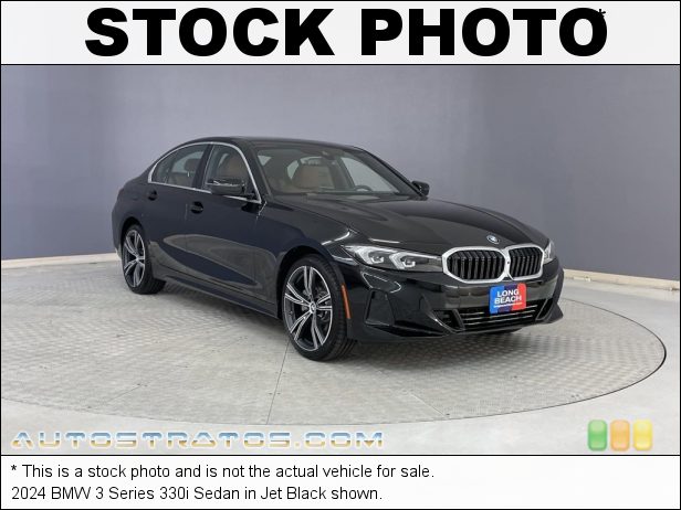 Stock photo for this 2024 BMW 3 Series 330i Sedan 2.0 Liter DI TwinPower Turbocharged DOHC 16-Valve VVT 4 Cylinder 8 Speed Automatic
