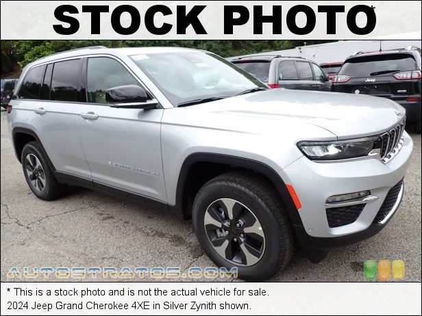 Stock photo for this 2024 Jeep Grand Cherokee 4XE 2.0 Liter Turbocharged DOHC 16-Valve VVT 4 Cylinder Gasoline/Ele 8 Speed Automatic