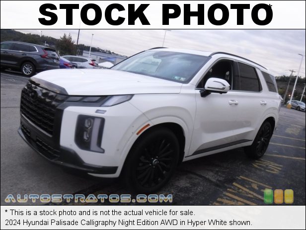 Stock photo for this 2024 Hyundai Palisade Calligraphy Night Edition AWD 3.8 Liter DOHC 24-Valve D-CVVT V6 8 Speed Automatic