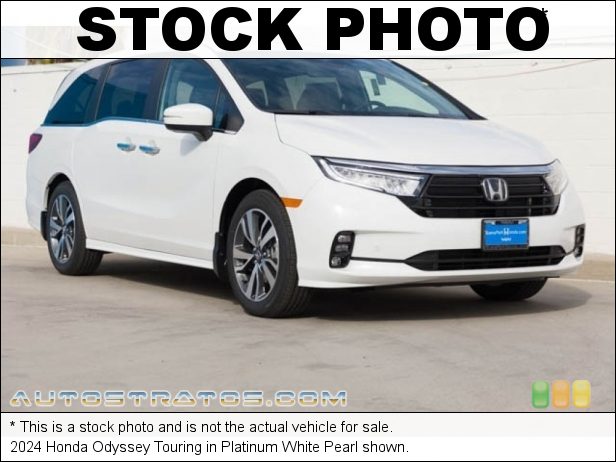 Stock photo for this 2024 Honda Odyssey Touring 3.5 Liter SOHC 24-Valve i-VTEC V6 10 Speed Automatic