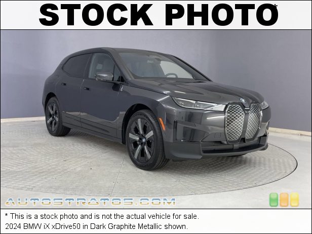 Stock photo for this 2024 BMW iX xDrive50 Dual Syncronus AC Electric Motors 1 Speed Automatic