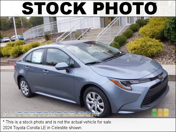 Stock photo for this 2024 Toyota Corolla LE 2.0 Liter DOHC 16-Valve VVT-i 4 Cylinder CVT Automatic