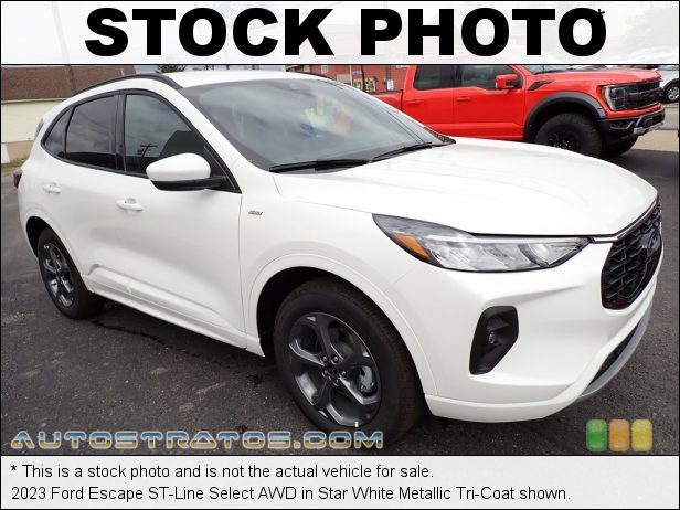 Stock photo for this 2023 Ford Escape ST-Line Select AWD 2.0 Liter Turbocharged DOHC 16-Valve VVT EcoBoost 4 Cylinder 8 Speed Automatic