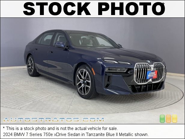 Stock photo for this 2024 BMW 7 Series 750e xDrive Sedan 3.0 Liter e TwinPower Turbocharged DOHC 24-Valve VVT Inline 6 Cy 8 Speed Automatic