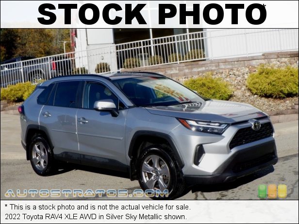 Stock photo for this 2022 Toyota RAV4 XLE AWD 2.5 Liter DOHC 16-Valve Dual VVT-i 4 Cylinder 8 Speed ECT-i Automatic