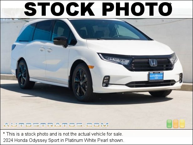 Stock photo for this 2024 Honda Odyssey Sport 3.5 Liter SOHC 24-Valve i-VTEC V6 10 Speed Automatic