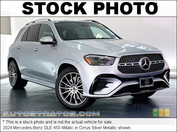 Stock photo for this 2024 Mercedes-Benz GLE 450 4Matic 3.0 Liter Turbocharged DOHC 24-Valve VVT Inline 6 Cylinder 9 Speed Automatic