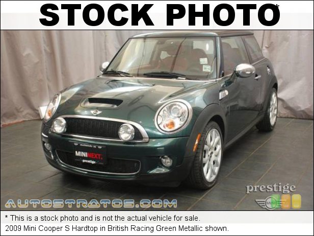 Stock photo for this 2009 Mini Cooper S Hardtop 1.6 Liter Turbocharged DOHC 16-Valve 4 Cylinder 6 Speed Steptronic Automatic