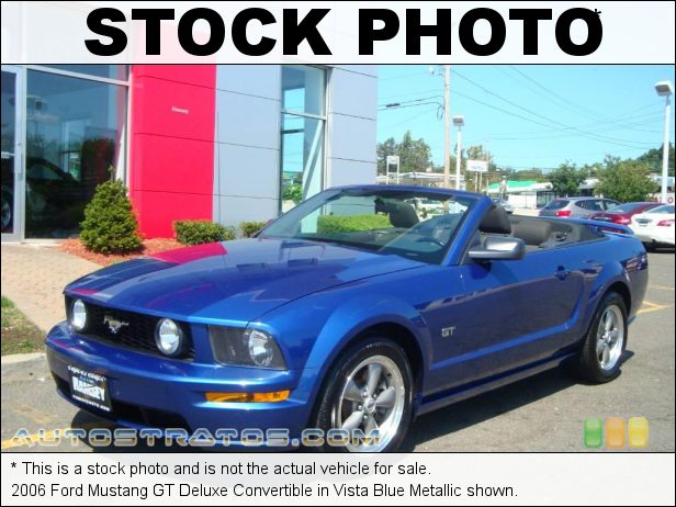 Stock photo for this 2006 Ford Mustang GT Deluxe Convertible 4.6 Liter SOHC 24-Valve VVT V8 5 Speed Manual