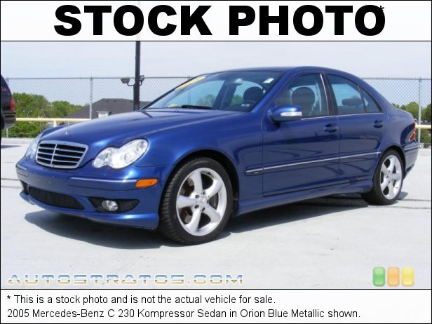 Stock photo for this 2005 Mercedes-Benz C 230 Kompressor Sedan 1.8L Supercharged DOHC 16V 4 Cylinder 5 Speed Automatic