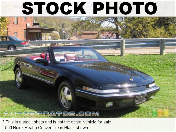 Stock photo for this 1990 Buick Reatta Convertible 3.8 Liter OHV 12-Valve V6 4 Speed Automatic