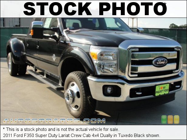 Stock photo for this 2011 Ford F350 Super Duty Lariat Crew Cab 4x4 Dually 6.7 Liter OHV 32-Valve B20 Power Stroke Turbo-Diesel V8 6 Speed TorqShift Automatic