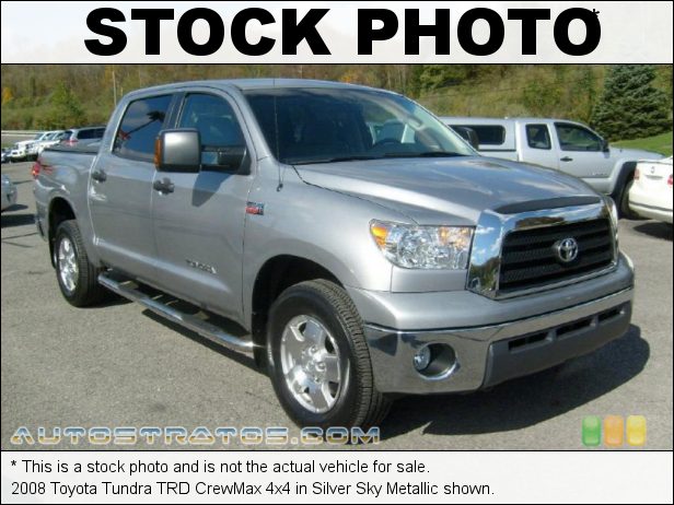 Stock photo for this 2008 Toyota Tundra CrewMax 4x4 5.7 Liter DOHC 32-Valve VVT V8 6 Speed Automatic