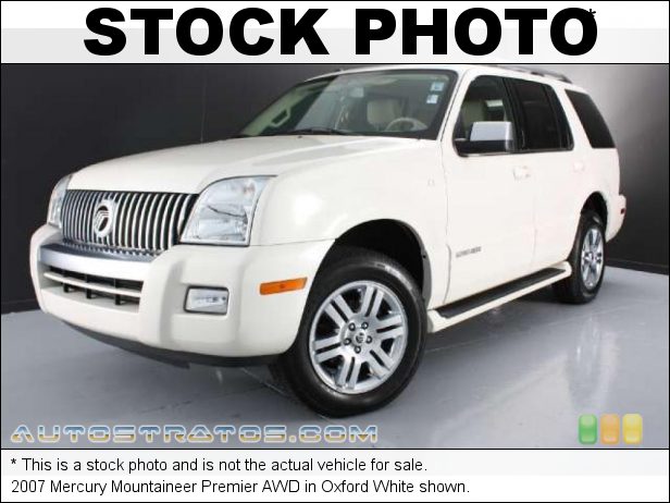 Stock photo for this 2007 Mercury Mountaineer Premier AWD 4.0 Liter SOHC 12-Valve V6 5 Speed Automatic