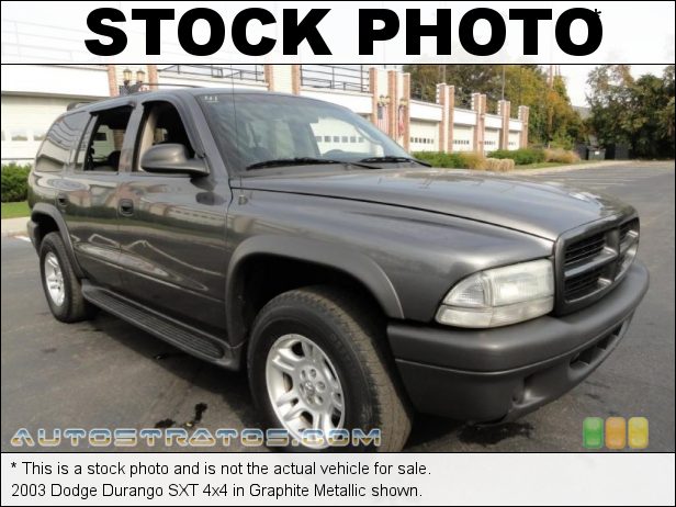Stock photo for this 2003 Dodge Durango 4x4 4.7 Liter OHV 16-Valve V8 5 Speed Automatic