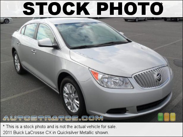 Stock photo for this 2011 Buick LaCrosse CX 2.4 Liter SIDI DOHC 16-Valve VVT 4 Cylinder 6 Speed DSC Automatic