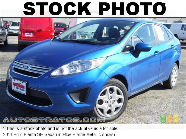 Stock photo for this 2011 Ford Fiesta SE Sedan 1.6 Liter DOHC 16-Valve Ti-VCT Duratec 4 Cylinder 6 Speed PowerShift Automatic