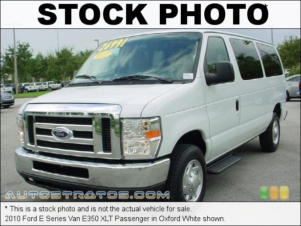 Stock photo for this 2010 Ford E Series Van E350 Passenger 5.4 Liter Flex-Fuel SOHC 16-Valve Triton V8 4 Speed Automatic