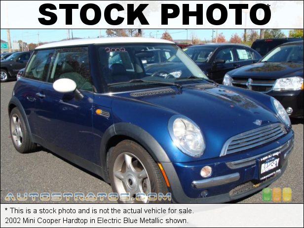 Stock photo for this 2002 Mini Cooper Hardtop 1.6 Liter SOHC 16-Valve 4 Cylinder 5 Speed Manual