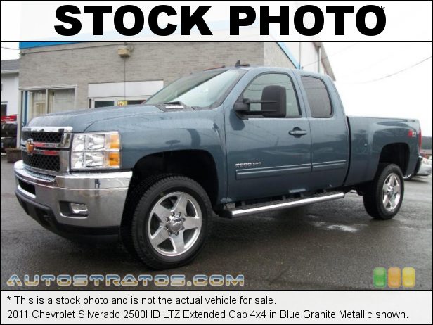 Stock photo for this 2011 Chevrolet Silverado 2500HD LTZ Extended Cab 4x4 6.6 Liter OHV 32-Valve Duramax Turbo-Diesel V8 6 Speed Automatic