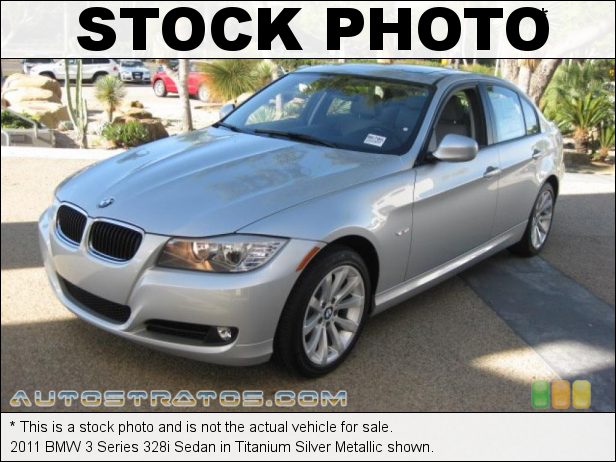 Stock photo for this 2011 BMW 3 Series 328i Sedan 3.0 Liter DOHC 24-Valve VVT Inline 6 Cylinder 6 Speed Steptronic Automatic Stock photo for this 2011 BMW 3 Series 328i Sedan 3.0 Liter DOHC 24-Valve VVT Inline 6 Cylinder 6 Speed Steptronic Automatic
