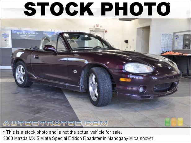 Stock photo for this 2000 Mazda MX-5 Miata Special Edition Roadster 1.8 Liter DOHC 16-Valve 4 Cylinder 5 Speed Manual