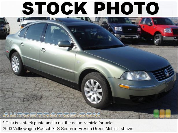 Stock photo for this 2003 Volkswagen Passat GLS Sedan 1.8L DOHC 20V Turbocharged 4 Cylinder 5 Speed Manual Stock photo for this 2003 Volkswagen Passat GLS Sedan 1.8L DOHC 20V Turbocharged 4 Cylinder 5 Speed Manual