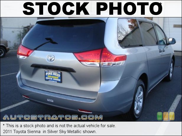 Stock photo for this 2011 Toyota Sienna  2.7 Liter DOHC 16-Valve VVT-i 4 Cylinder 6 Speed ECT-i Automatic