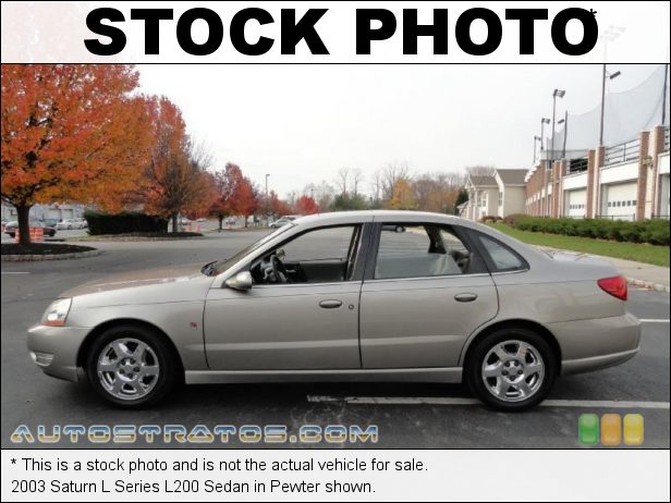 Stock photo for this 2003 Saturn L Series L200 Sedan 2.2 Liter DOHC 16V 4 Cylinder 4 Speed Automatic