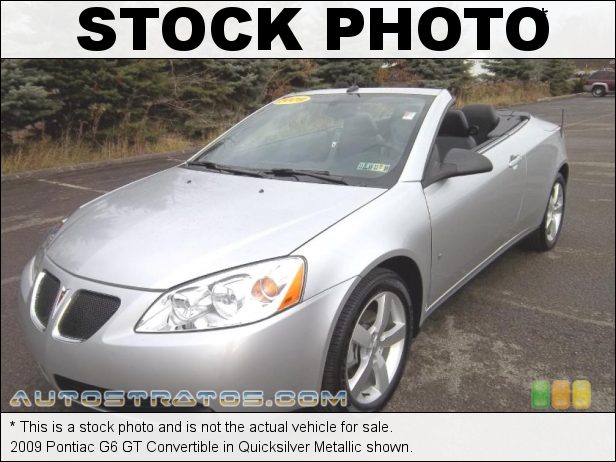 Stock photo for this 2009 Pontiac G6 GT Convertible 3.5 Liter OHV 12-Valve VVT V6 4 Speed Automatic