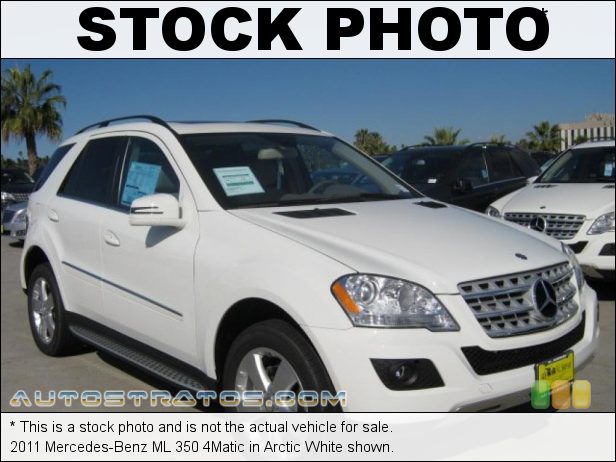 Stock photo for this 2011 Mercedes-Benz ML 350 4Matic 3.5 Liter DOHC 24-Valve VVT V6 7 Speed Automatic