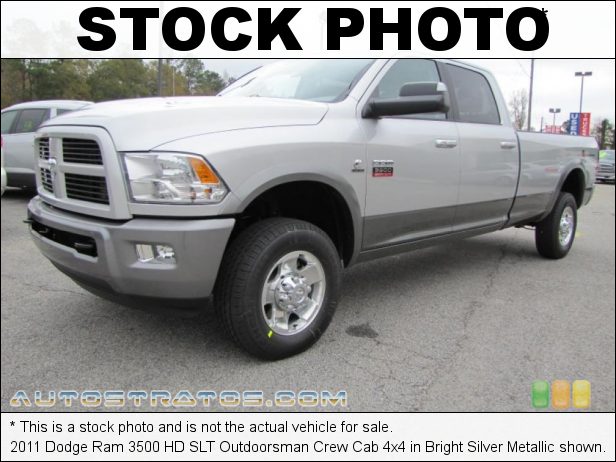 Stock photo for this 2011 Dodge Ram 3500 HD SLT Crew Cab 4x4 6.7 Liter OHV 24-Valve Cummins Turbo-Diesel Inline 6 Cylinder 6 Speed Automatic