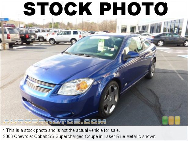 Stock photo for this 2006 Chevrolet Cobalt SS Supercharged Coupe 2.0 Liter Supercharged DOHC 16-Valve 4 Cylinder 5 Speed Manual