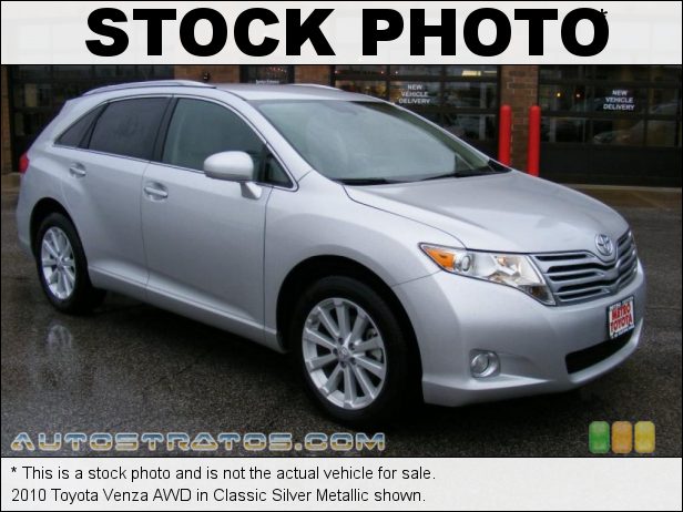 Stock photo for this 2010 Toyota Venza AWD 2.7 Liter DOHC 16-Valve Dual VVT-i 4 Cylinder 6 Speed Automatic