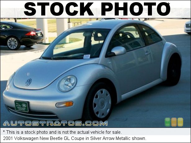 Stock photo for this 2001 Volkswagen New Beetle GL Coupe 2.0 Liter SOHC 8-Valve 4 Cylinder 4 Speed Automatic